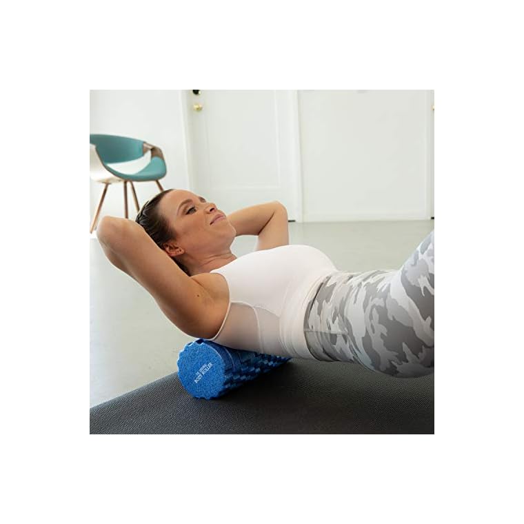 The Original Body Roller - High Density Foam Roller Massager for Deep Tissue Massage of The Back and Leg Muscles - Self Myofascial Release of Painful Trigger Point Muscle Adhesions - 13" Blue - Image 6