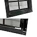 NeatiEase 2 Pack Shed Windows with Black Frame, 12 x 18 Flush Mount Small Window with Tempered Glass and Fiberglass Screen for Shed, Chicken Coop, Playhouse, Household, Garage