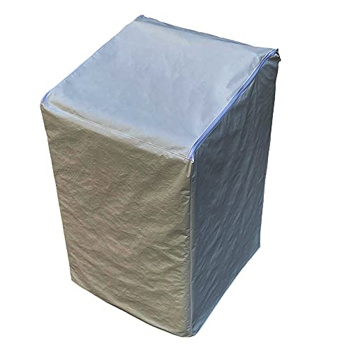 Capa Maquina De Lavar Electrolux 17kg Zíper Painel Transparente Cinza