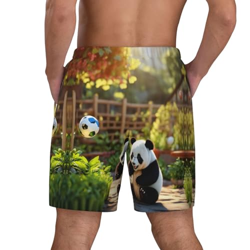 Short de bain séchage rapide homme anti humidité imprimé panda - 4