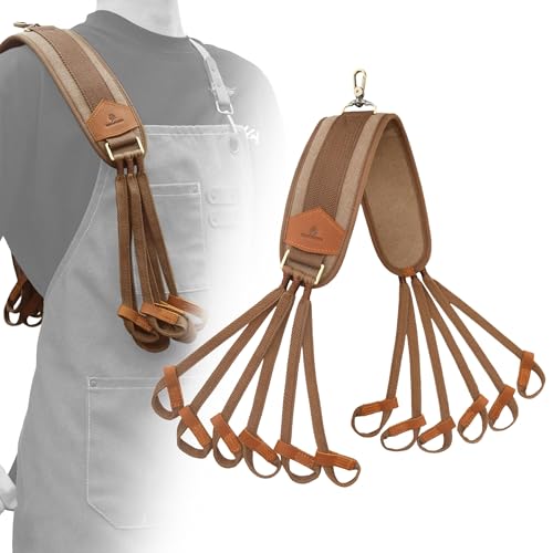 Tas Trost Canvas Hunting Duck Game Hanger Strap, 12 Drops Waterfowl Goose Carrier Bird Tote (Brown)