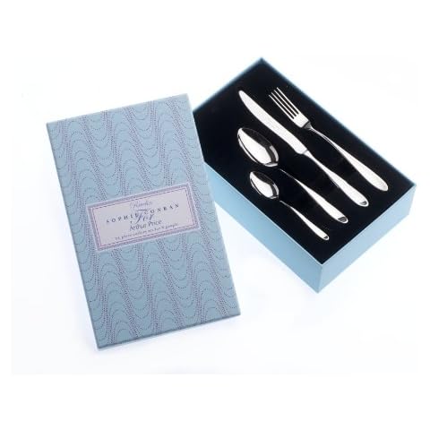 Sophie Conran by Arthur Price Cutlery Set, 24-Piece, Stainless Steel, 28 x 18 x 7 cm Cover