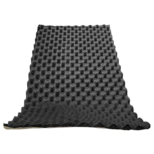 Schiuma Fonoassorbente - 80x25cm Schiuma Con Superficie Liscia | 1 Pezzo Spugna Autoadesiva Fonoassorbente | Isolamento Cofano Auto | Ignifuga Per Motore, Portiere, Tetto & Baule