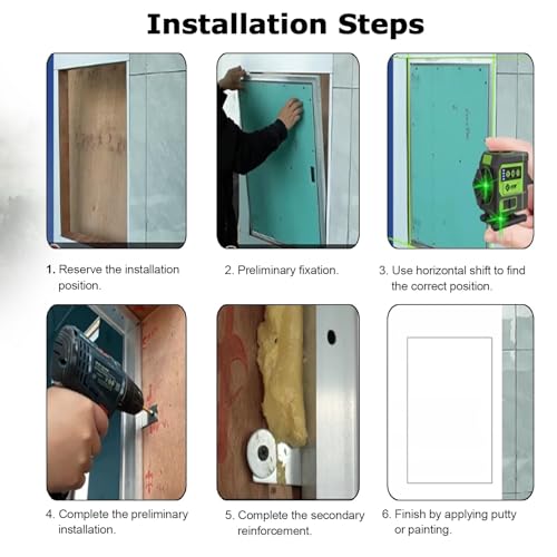 Puerta invisible de panel de acceso para ocultar cableado en el ático 7