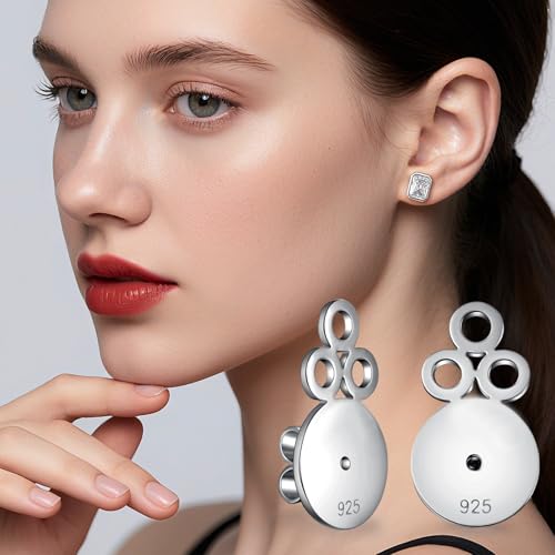 Tuercas para pendientes plata ley 925 hipoalergénico mujer y niñas 2