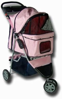 AHI AHI-589 Folding Pink Pet Stroller