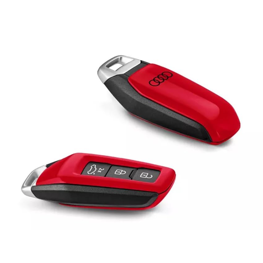 Audi Copertura Chiave Auto, Tangorot Metallizzato, Compatibile con Veicoli Audi senza Pulsante Panic