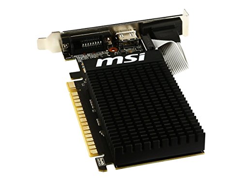 msi Gaming GeForce GT 710 1GB GDRR3 64-bit HDCP Support DirectX 12 OpenGL 4.5 Heat Sink Low Profile Graphics Card (GT 710 1GD3H LPV1)