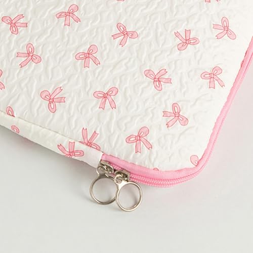 Funda para Laptop 13 Pulgadas con Diseño de Moño Rosada miniatura 6