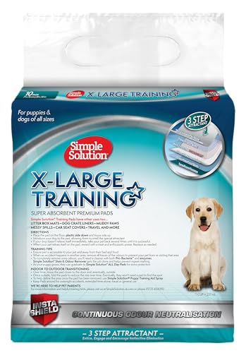 Simple Solution Extra große saugfähige Premium Hunde- und Welpenerziehungspads - 10er-Pack