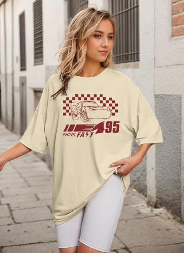 Car Shirt Oversized Vintage Magical Tshirt for Women Trendy Cars Graphic Tee Summer Casual Short Sleeve Tops2