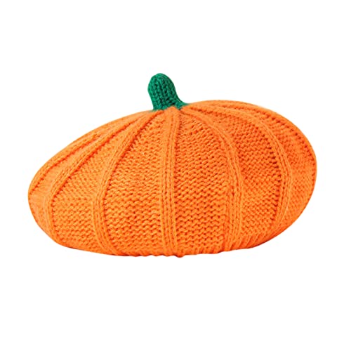 Pumpkin Beret Hat for Baby and Mother Halloween Thanksgiving Hats - image 1