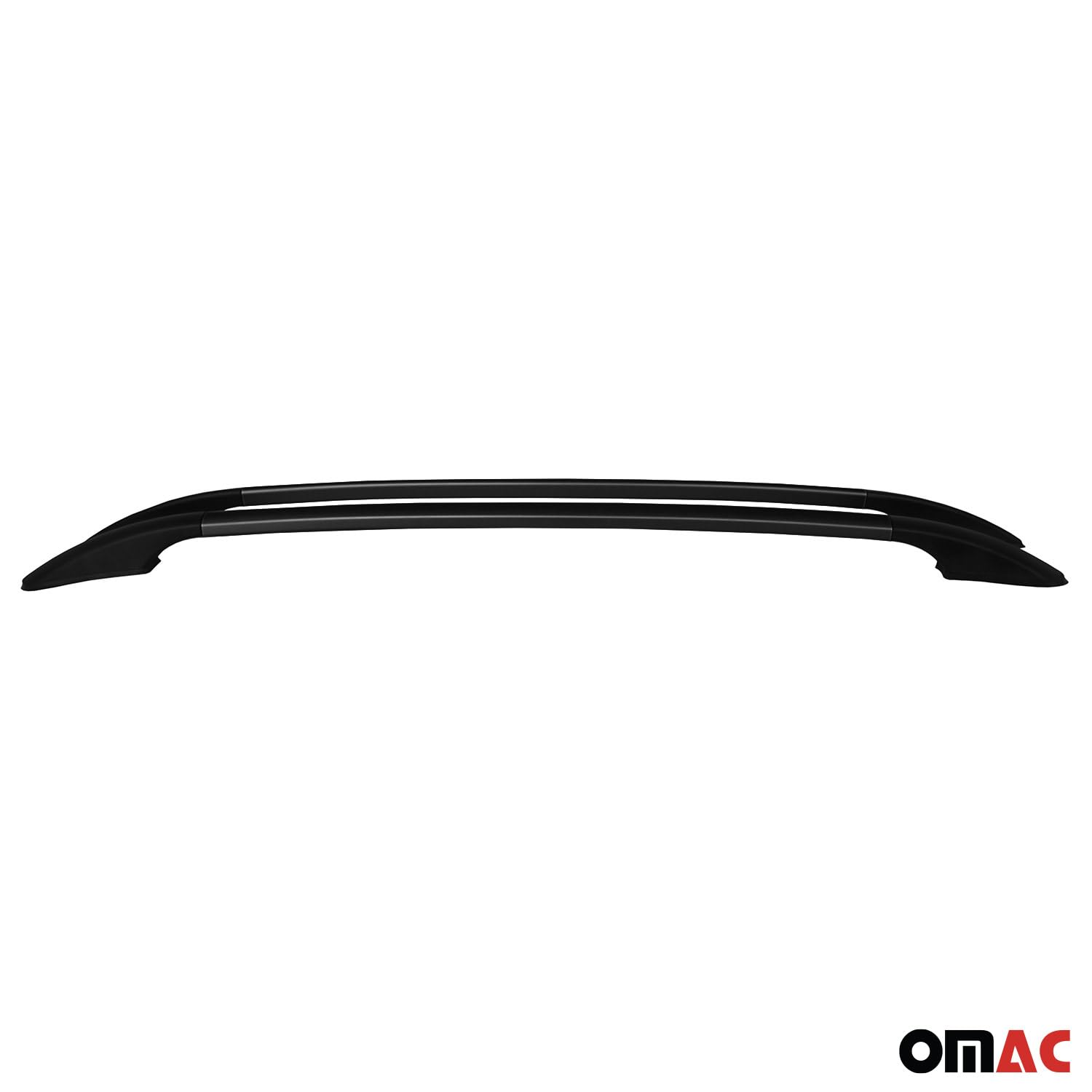 OMAC Dachreling Relingträger kompatibel mit Honda Jazz 2020-2025 5-Tür Aluminium Schwarz 2X