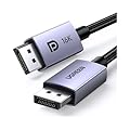 UGREEN DisplayPort Cable 2.1 [VESA Certified] DP2.1 40Gbps Support 16K@30Hz 8K@240Hz 4K@240Hz HDR, HDCP, DSC 1.2a, Braided Display Port Cable Cord Compatible FreeSync G-Sync Video Card Monitor, 3.3FT