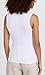 Enza Costa womens Essential Sleeveless U Neck Tank Top T Shirt, White, Large US