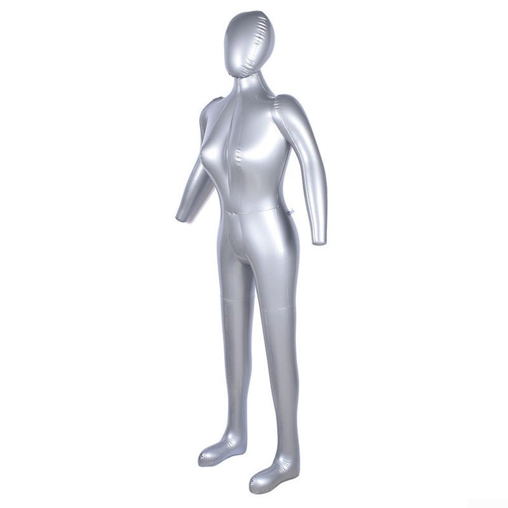 Inflatable Female Mannequin 165cm Full Body Display Model Dress Form for Retail Store Window Showcase