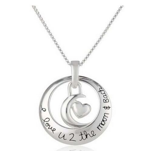 I Love You to the Moon and Back Pendant