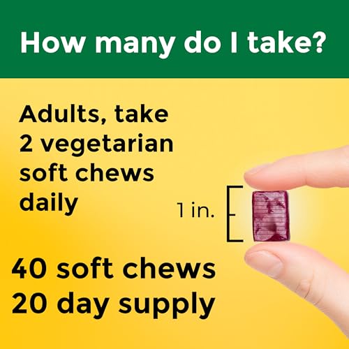 Nature Made High Absorption Magnesium Complex Soft Chews, 40 Count | Supplement for Muscle, Heart, Bone Support, Magnesium Citrate & Malate Blend 250 mg per serving, Vegetarian, 20 Day Supply - image 5