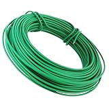 NanWantee 100FT Soft Plant Ties, 2.5mm Heavy Duty Rubber Coated Garden Twist Tie with Metal Core, Reusable Damage-Free Support for Tomatoes, Climbing Plants, Vegetables & Vines