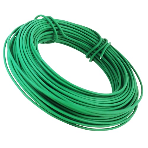 NanWantee 100 Feet Green Soft Plant Tie - 2.5mm Flexible Twist Garden Wire for Climbing Plants, Tomatoes, Bonsai & Office/Home Organizing