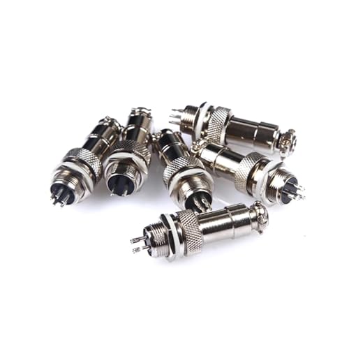 Conector GX12-2 de 2 pines para proyectos de robótica y paneles de 12 mm 3