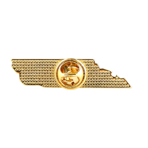 Image of State Shaped Map Lapel Metal Pin Enamel Brooch Keepsake Beautifully Designed for Backpack Hat