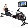 SNODE-Water-Rowing-Machine-with-Bluetooth-Rowing-Machine-for-Home-Use-with-Free-APP-Water-Resistance-Indoor-Rower-Cardio-Training-Soft-Seat-Smooth-Quiet-Home-Fitness-Workout SNODE Water Rowing Machine with 7.4Gal Large Water Tank, Quality Rower Machine with Heavy Duty Frame, 331 Lb Weight Capacity, Bluetooth Available