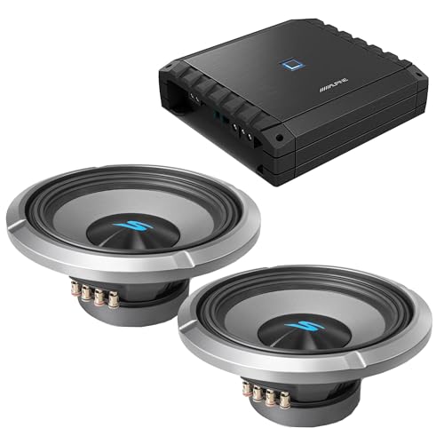 Alpine S2-A60M S-Series Class-D Amp w/ (2) S2-W12D2 12