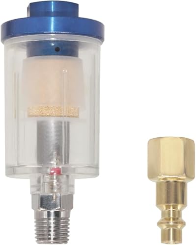 Miniatura 7 de Separador de agua de aceite para línea de aire, entrada y salida NPT de 14 de pulgada, filtro separador de agua del compresor de aire, separador de