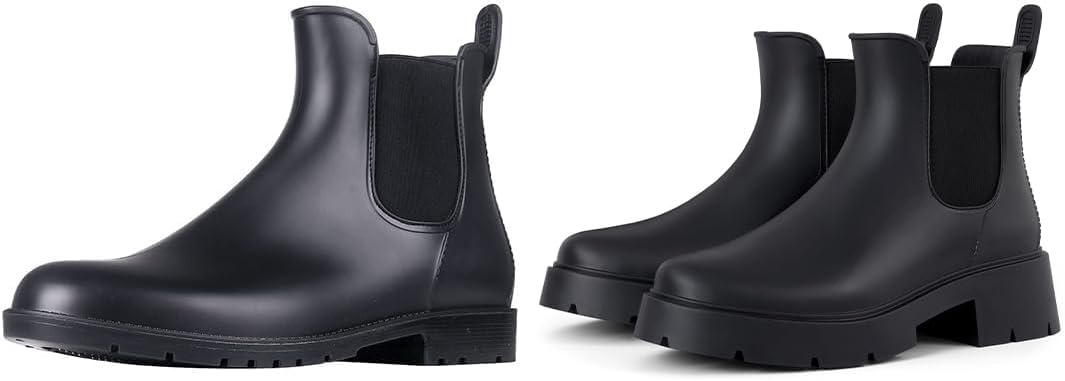 Asgard Women's Ankle Rain Boots - Comfortable Platform Design