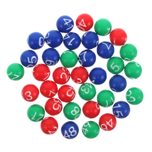 ORFOFE Bolas Plásticas Numeradas para Máquina de Lotería Colorido para Rifas y Bingo Compatibles con Sorteos y Eventos Carnavalescos