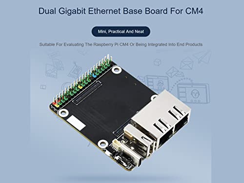 Base Board Mini Dual Gigabit Ethernet CM4 pour tester et intégrer le Raspberry Pi sans encombre - 3