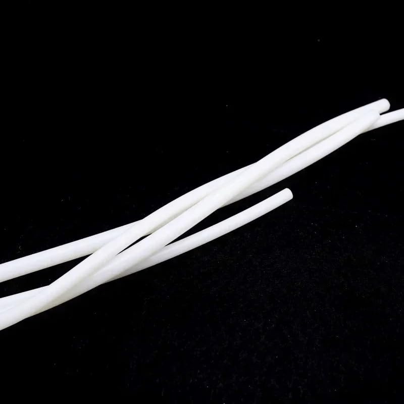 Tira de sellado de cordón de silicona sólida blanca de 1M de largo for sellar huecos, impermeabilización y protección contra el polvo(Dia5mm)