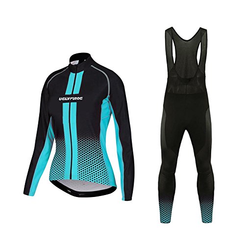 Uglyfrog Otoño e Invierno Mujer Ropa Ciclismo Maillot Mangas largas Camiseta de...