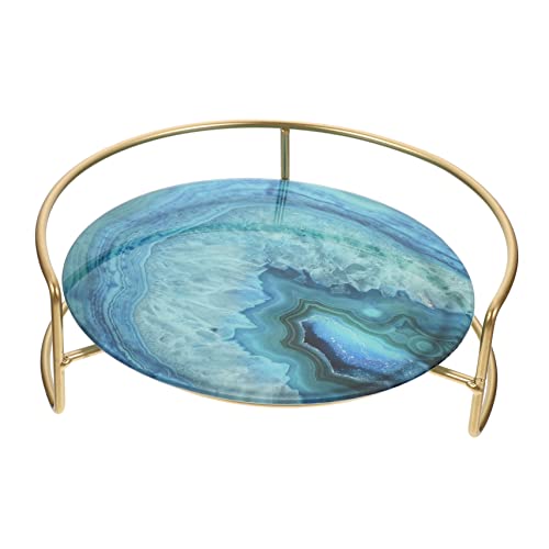 WESIEVYA Raccoglitore Per Cosmetici Da Bagno Mensola Decorativa Per Per La Della Stabile Per Doccia e Comò Effetto Pietra Piccolo e