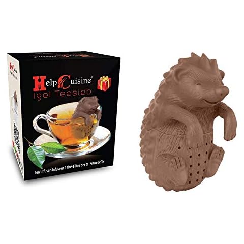 HelpCuisine® Hedgehog Tea Infuser/Tea strainer/Silicone Tea infuser- Super Cute Silicone Loose Leaf Herbal Tea Strainer For Large and Small Mug Cup (Hedgehog) Cover