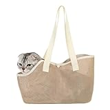Tragetasche für Katzen – Transport von Kätzchen mit Netz | Transportbox für Reisen von Kätzchen, für Tierbesitzer, Tierarztbesuche, Reisen, Spaziergänge, Radfahren, Laufen, Garten