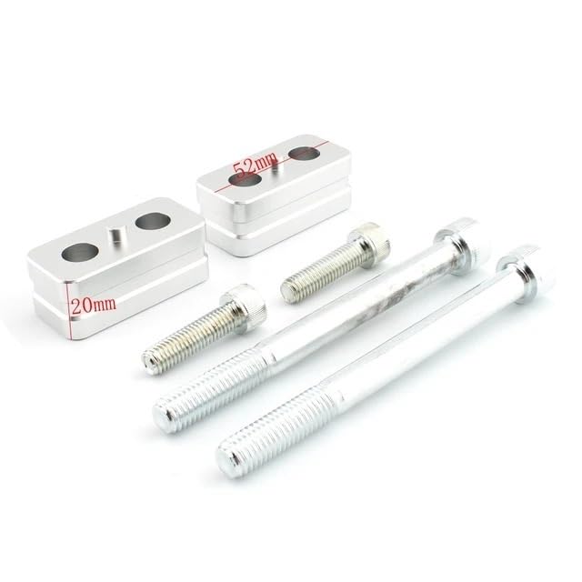 Support de guidon en aluminium usiné pour rehausser la finition R1200GS