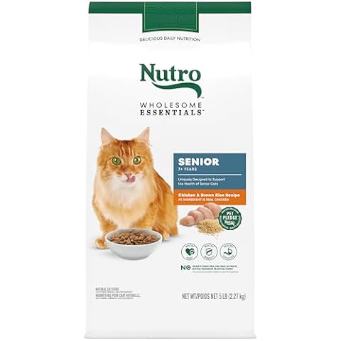 NUTRO WHOLESOME ESSENTIALS Senior Cat Chicken & Brown Rice Recipe Cover