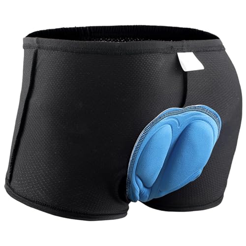 TYXHXTF Pantalón Corto para Ciclismo para Hombre, Hombres Ropa Interior de Bicicleta con Acolchado, Pantalones Cortos Elástico Transpirable Unisexo