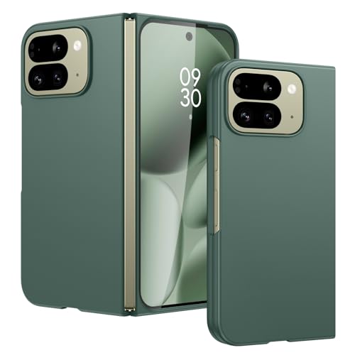 VENINGO for Google Pixel 10 Pro Fold Case with Screen Protector Phone Case for Pixel 10 Pro Fold Slim Cover Shockproof Military Grade Protection Anti Slip Flexible for Women Girls Man Green