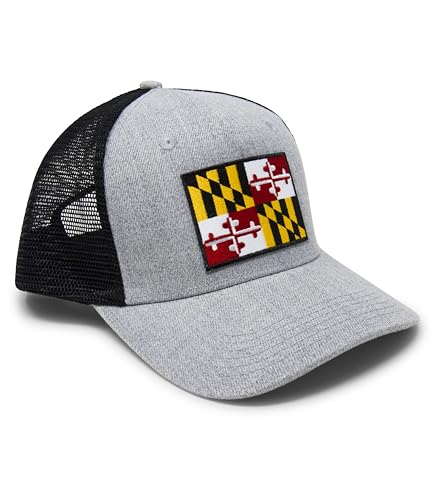 Image of International Tie State Hat for Men and Women, Adjustable Snapback Trucker Baseball Cap with Embroidered Patch