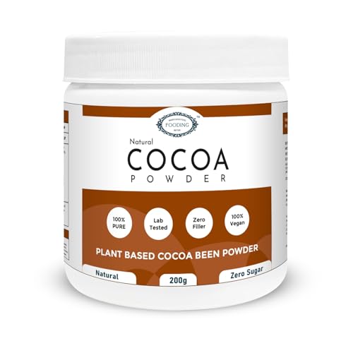 Image of Premium Natural Cocoa Powder | Unsweetened & 100% Pure | Perfect for Baking, Smoothies, and Hot Chocolate | Vegan, Gluten-Free, and Non-GMO | 200g