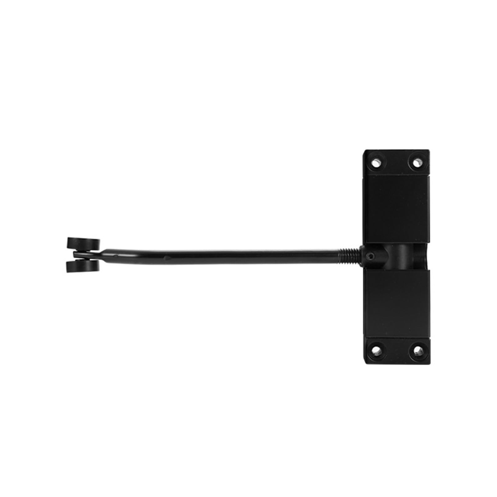 Door Closer, Spring Buffer Automatic Door Closer Adjustable Speed Silent Soft Hind,Commercial & Home Use(Square-Black)
