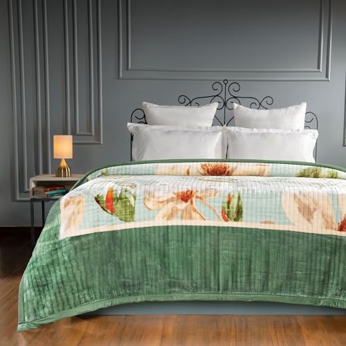 Image of MYTRIDENT Blanket for Winter Double Size, Classic Tranquil Touch Collection, 4 Kg Blanket Double - Ivy