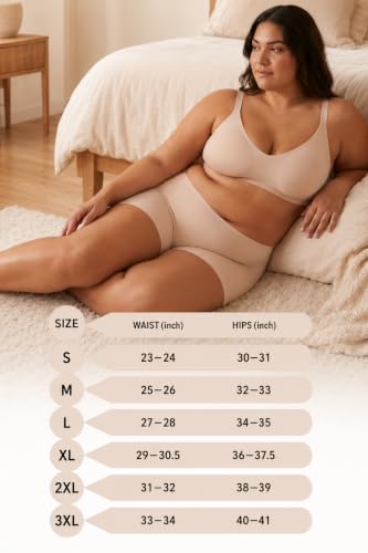 Image of Womens Boy Shorts Underwear Seamless Soft Stretch No Show Boxer Panties