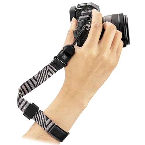 Correa de muñeca universal para cámara DSLR réflex ajustable con hebilla de liberación
