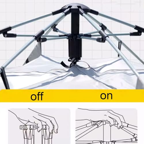Carpa automática pop-up para 3-4 personas miniatura 4