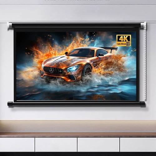 Pantalla Manual de Proyector 60" HD 16:9 para Cine en Casa