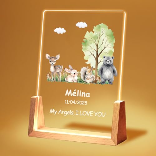 Lámpara de mesa LED personalizada en acrílico